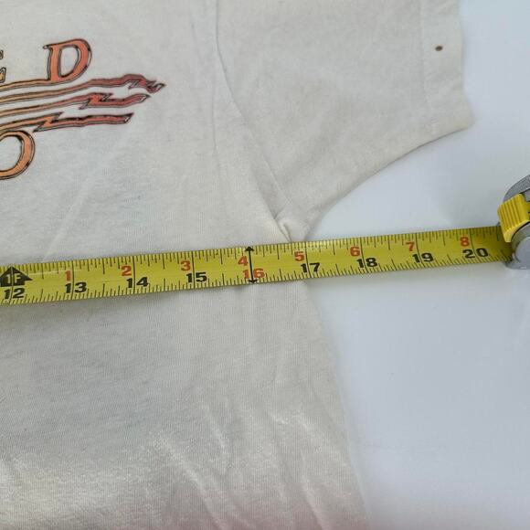 Vintage 1980s Journey Raised on Radio band tour T shirt. Men’s size Small flawed - Picture 7 of 8